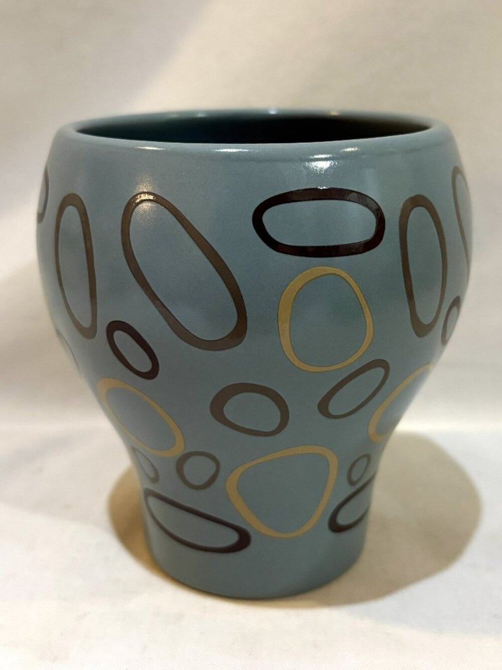 Angela Adams Ceramic Pottery Lulu Turquoise Cup Tumbler